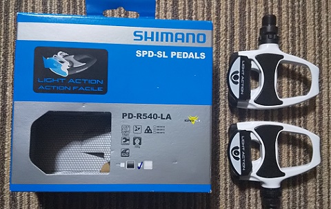 新品未使用 シマノ PD-R540 SPD SL PEDAL プロチームデザイン